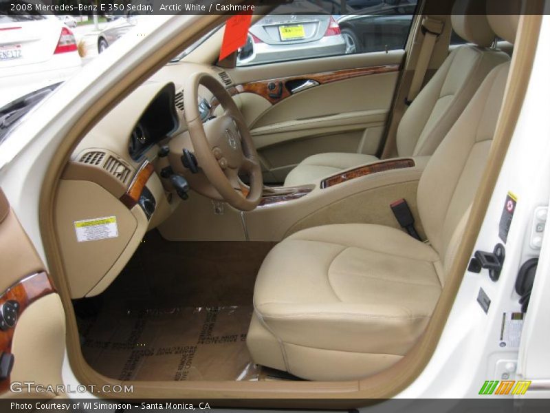 Arctic White / Cashmere 2008 Mercedes-Benz E 350 Sedan