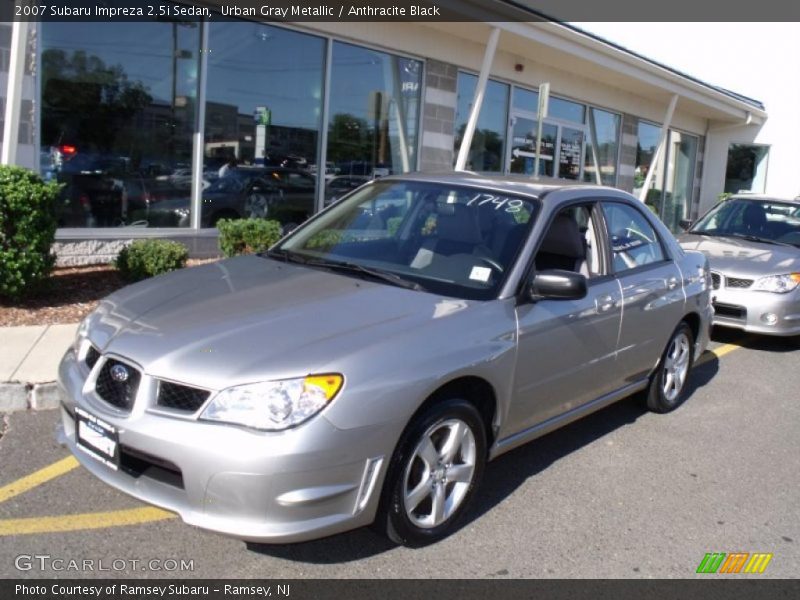 Urban Gray Metallic / Anthracite Black 2007 Subaru Impreza 2.5i Sedan