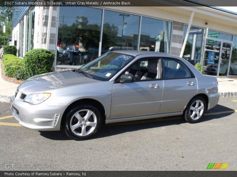 Urban Gray Metallic / Anthracite Black 2007 Subaru Impreza 2.5i Sedan