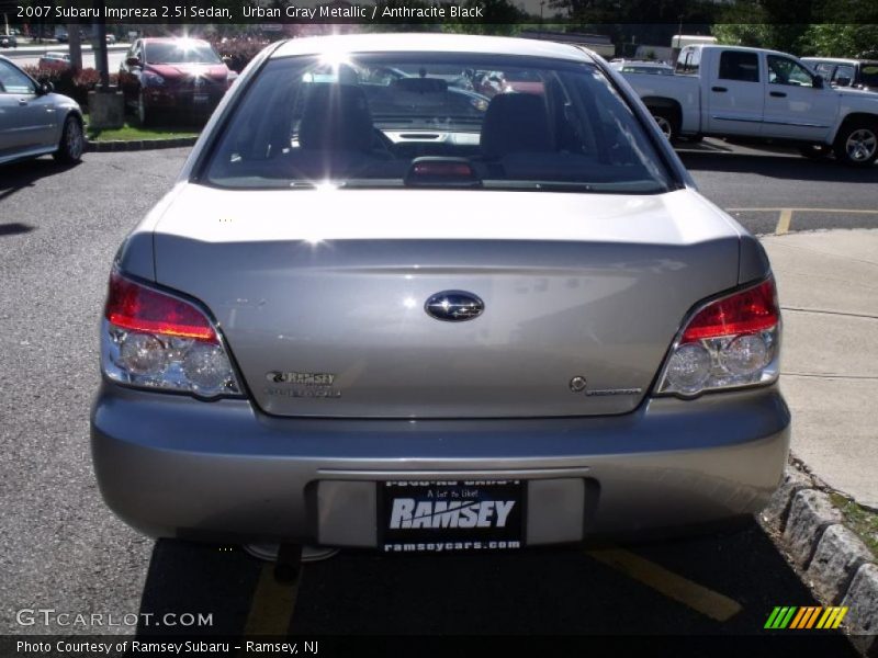 Urban Gray Metallic / Anthracite Black 2007 Subaru Impreza 2.5i Sedan