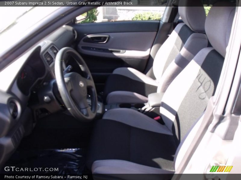 Urban Gray Metallic / Anthracite Black 2007 Subaru Impreza 2.5i Sedan