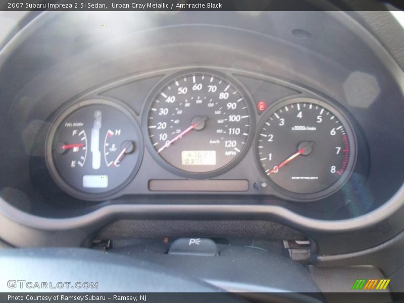 Urban Gray Metallic / Anthracite Black 2007 Subaru Impreza 2.5i Sedan