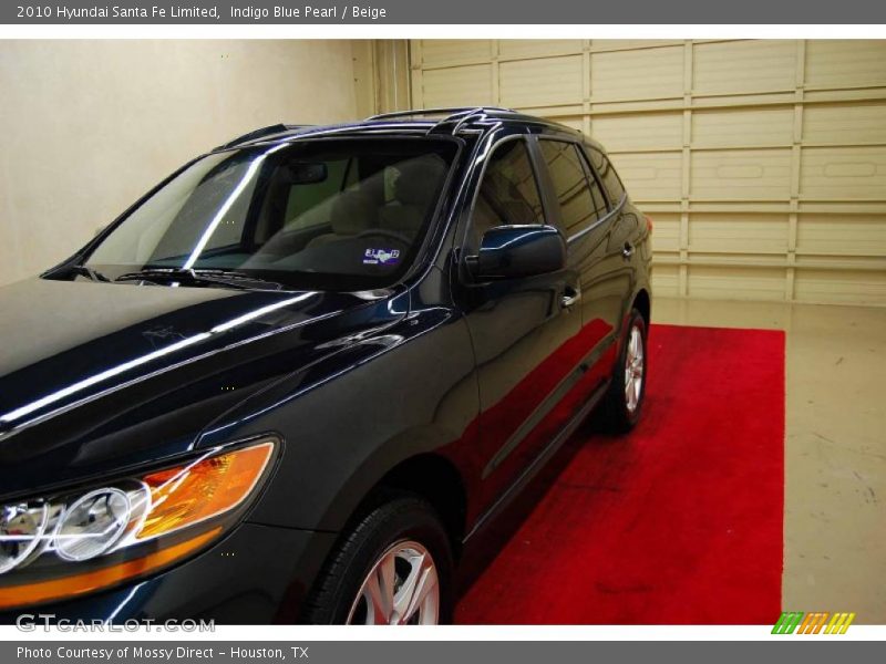 Indigo Blue Pearl / Beige 2010 Hyundai Santa Fe Limited