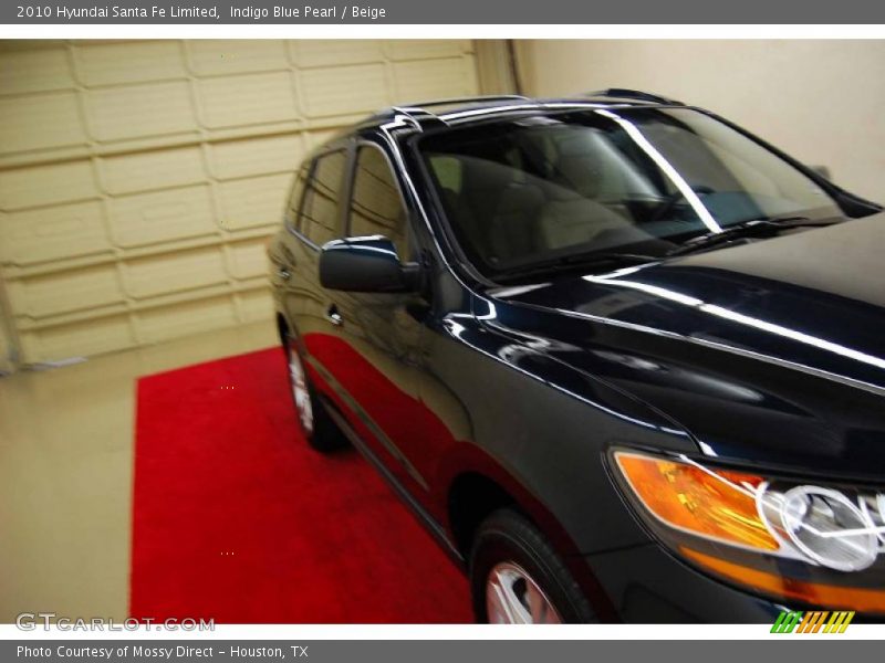 Indigo Blue Pearl / Beige 2010 Hyundai Santa Fe Limited