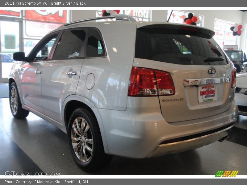 Bright Silver / Black 2011 Kia Sorento SX V6