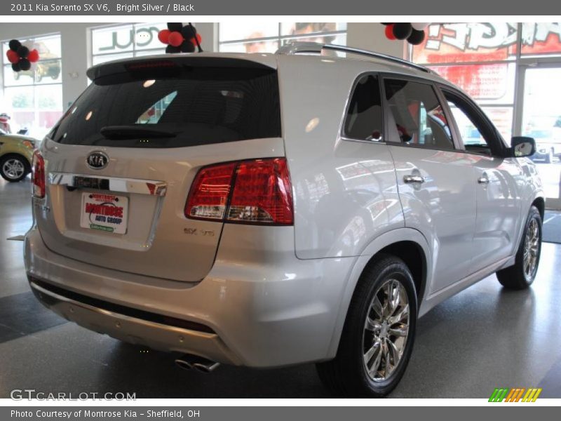Bright Silver / Black 2011 Kia Sorento SX V6