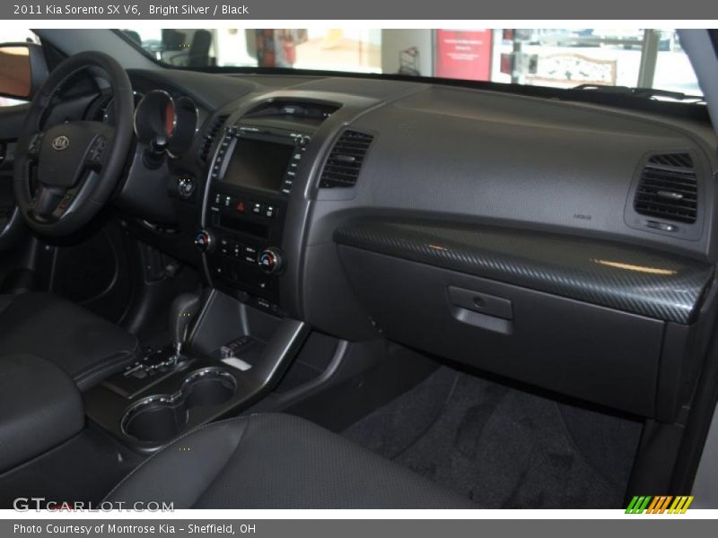 Bright Silver / Black 2011 Kia Sorento SX V6