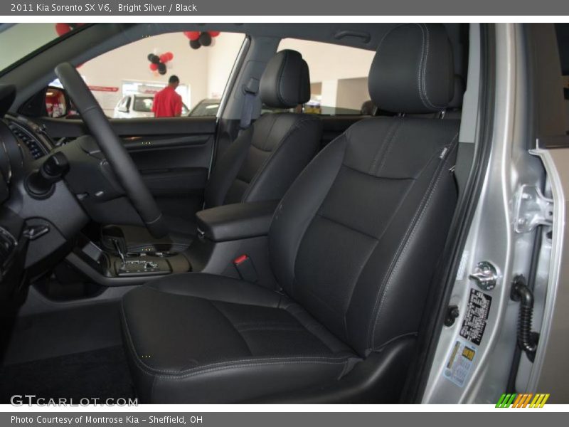 Bright Silver / Black 2011 Kia Sorento SX V6