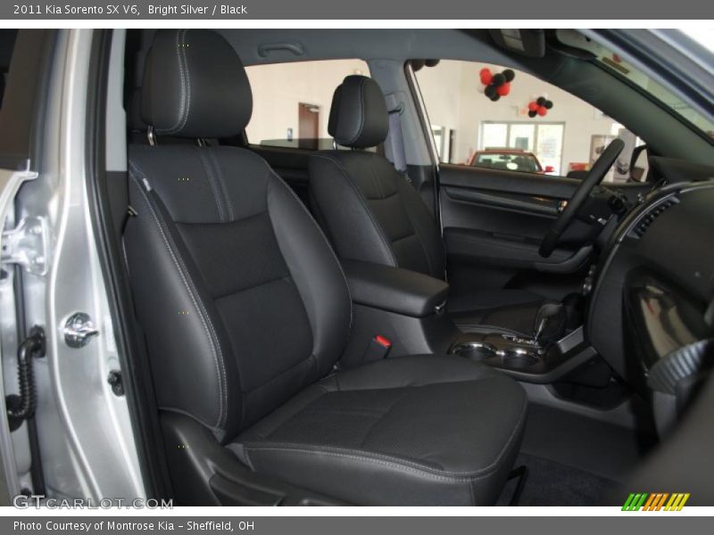 Bright Silver / Black 2011 Kia Sorento SX V6