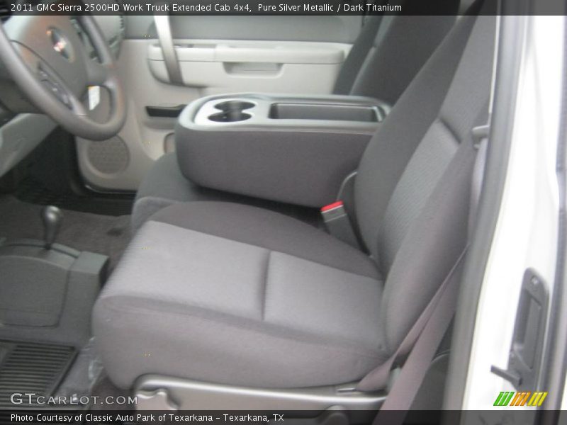 Pure Silver Metallic / Dark Titanium 2011 GMC Sierra 2500HD Work Truck Extended Cab 4x4