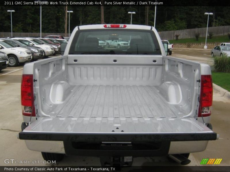 Pure Silver Metallic / Dark Titanium 2011 GMC Sierra 2500HD Work Truck Extended Cab 4x4