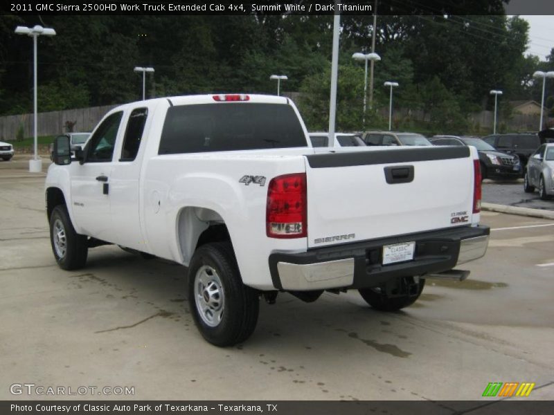 Summit White / Dark Titanium 2011 GMC Sierra 2500HD Work Truck Extended Cab 4x4