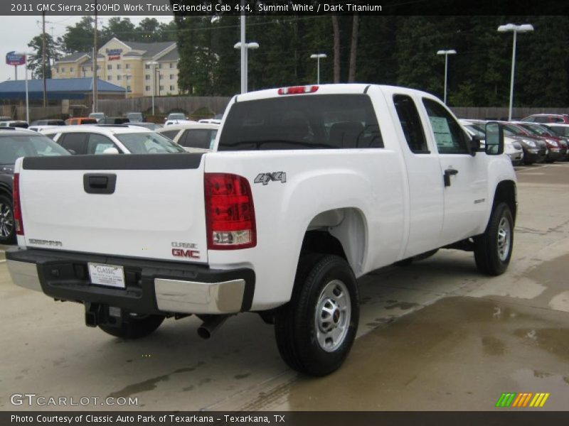 Summit White / Dark Titanium 2011 GMC Sierra 2500HD Work Truck Extended Cab 4x4