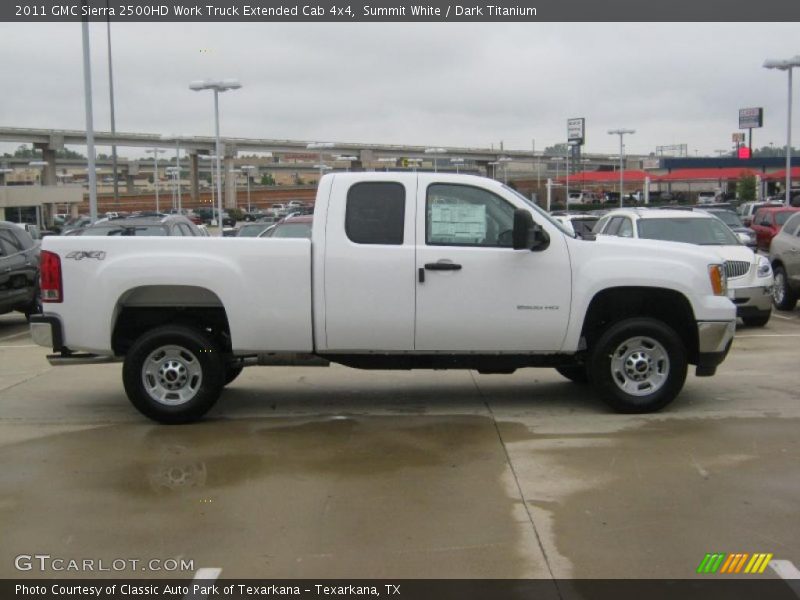 Summit White / Dark Titanium 2011 GMC Sierra 2500HD Work Truck Extended Cab 4x4