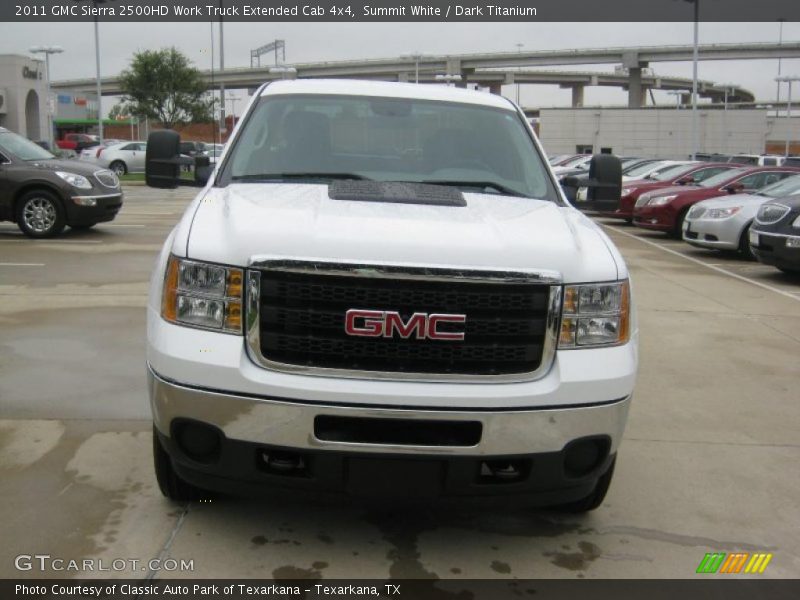 Summit White / Dark Titanium 2011 GMC Sierra 2500HD Work Truck Extended Cab 4x4