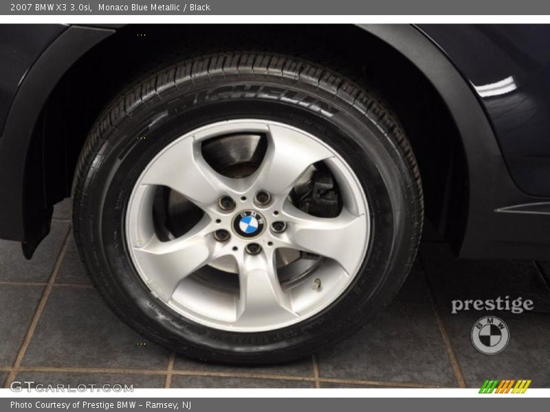 Monaco Blue Metallic / Black 2007 BMW X3 3.0si