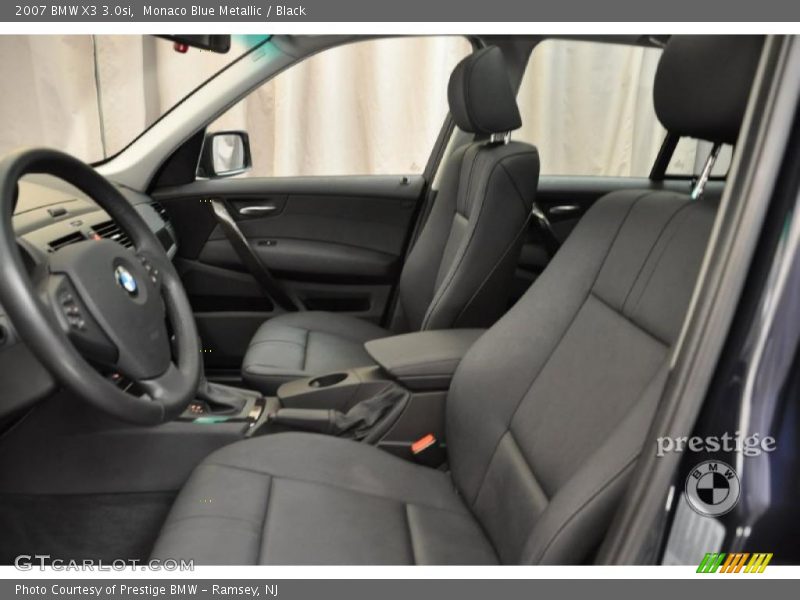 Monaco Blue Metallic / Black 2007 BMW X3 3.0si