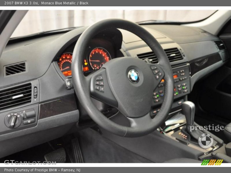 Monaco Blue Metallic / Black 2007 BMW X3 3.0si