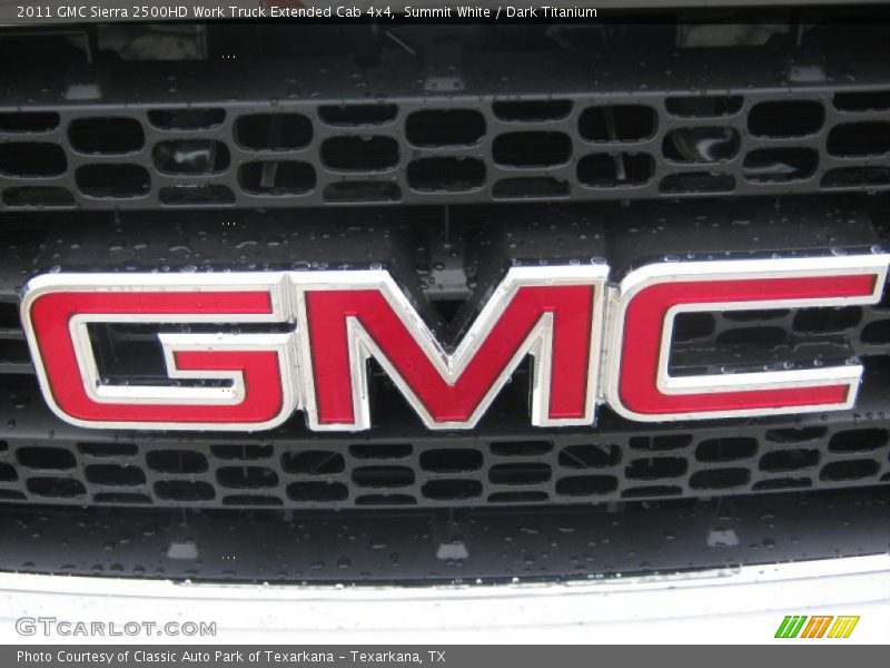 Summit White / Dark Titanium 2011 GMC Sierra 2500HD Work Truck Extended Cab 4x4