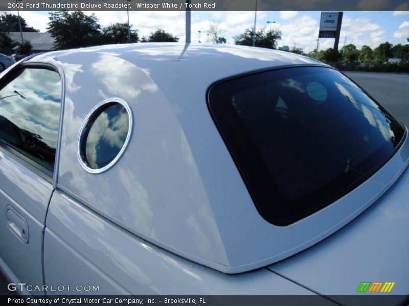 Whisper White / Torch Red 2002 Ford Thunderbird Deluxe Roadster