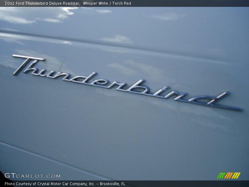 Whisper White / Torch Red 2002 Ford Thunderbird Deluxe Roadster