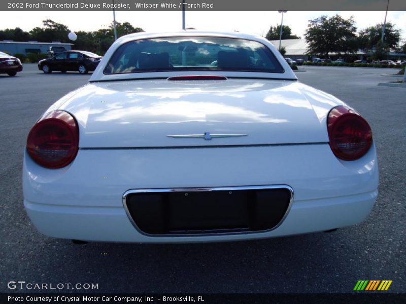 Whisper White / Torch Red 2002 Ford Thunderbird Deluxe Roadster