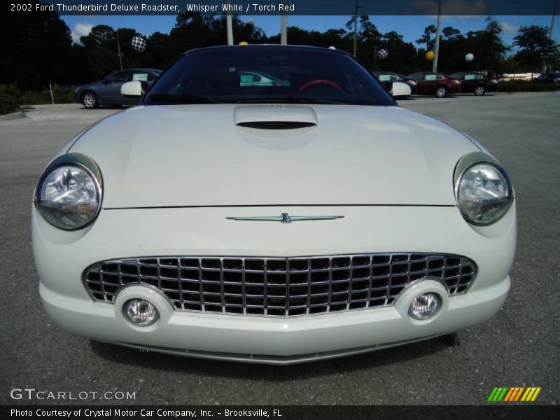Whisper White / Torch Red 2002 Ford Thunderbird Deluxe Roadster