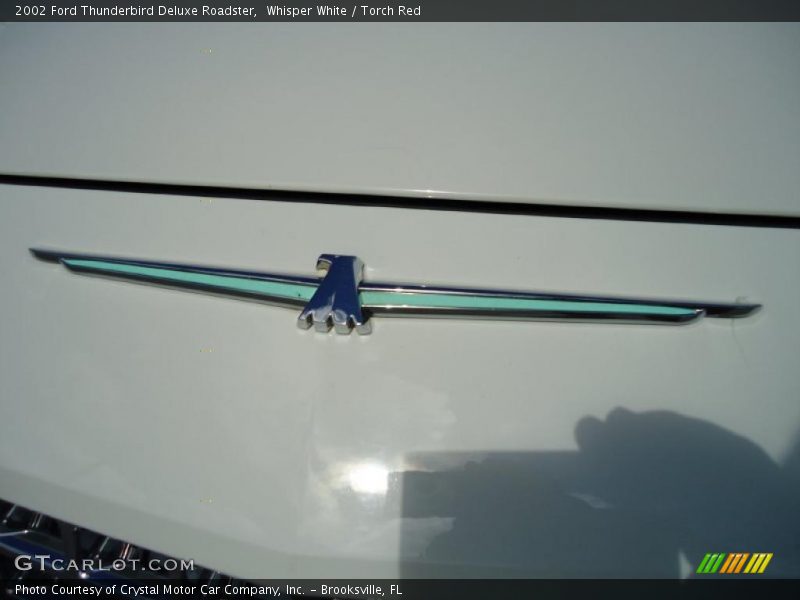 Whisper White / Torch Red 2002 Ford Thunderbird Deluxe Roadster