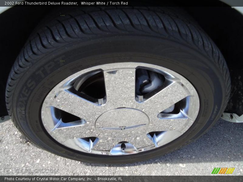 Whisper White / Torch Red 2002 Ford Thunderbird Deluxe Roadster