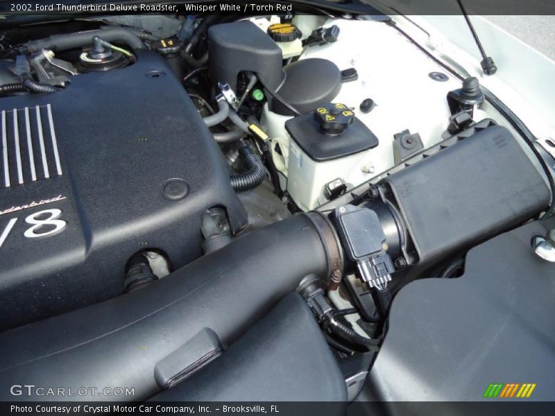 Whisper White / Torch Red 2002 Ford Thunderbird Deluxe Roadster