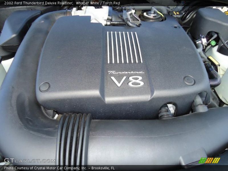 Whisper White / Torch Red 2002 Ford Thunderbird Deluxe Roadster