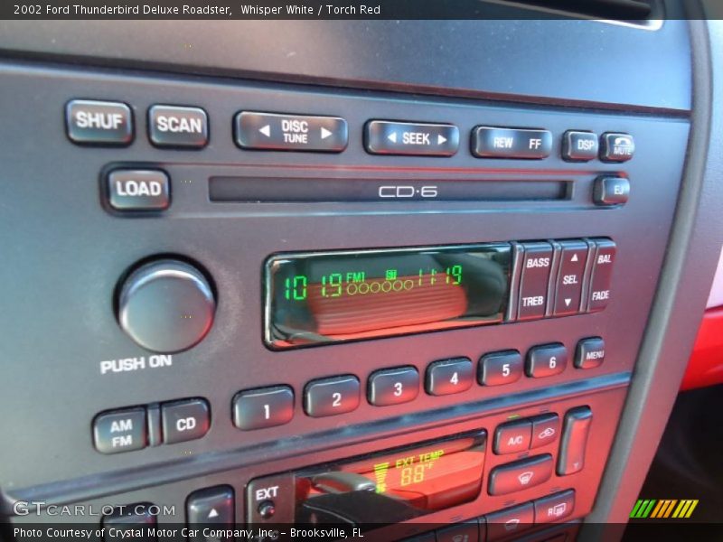Whisper White / Torch Red 2002 Ford Thunderbird Deluxe Roadster