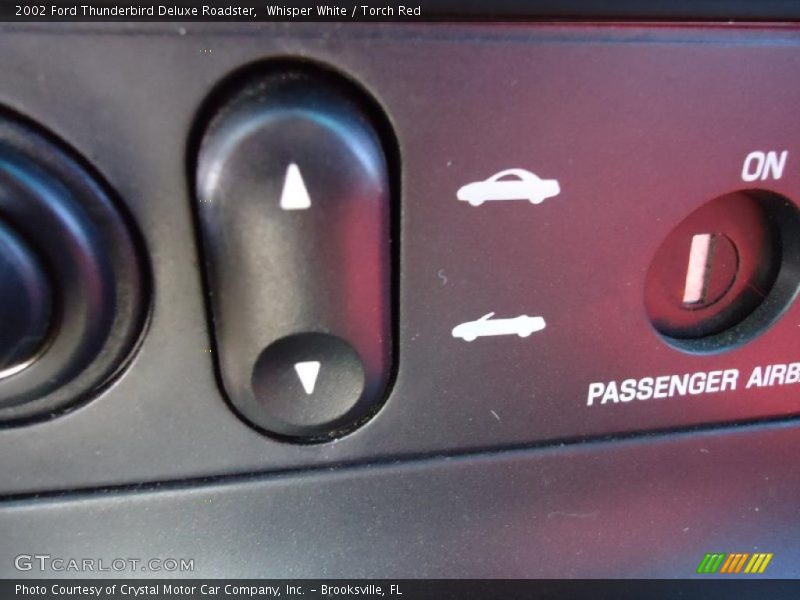 Whisper White / Torch Red 2002 Ford Thunderbird Deluxe Roadster