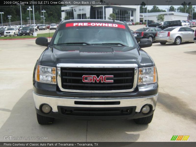 Onyx Black / Ebony 2009 GMC Sierra 1500 SLE Z71 Crew Cab 4x4