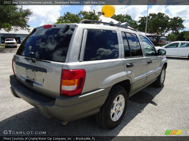 Silverstone Metallic / Dark Slate Gray 2002 Jeep Grand Cherokee Laredo