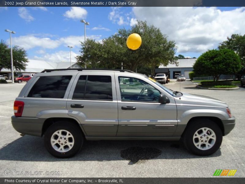 Silverstone Metallic / Dark Slate Gray 2002 Jeep Grand Cherokee Laredo
