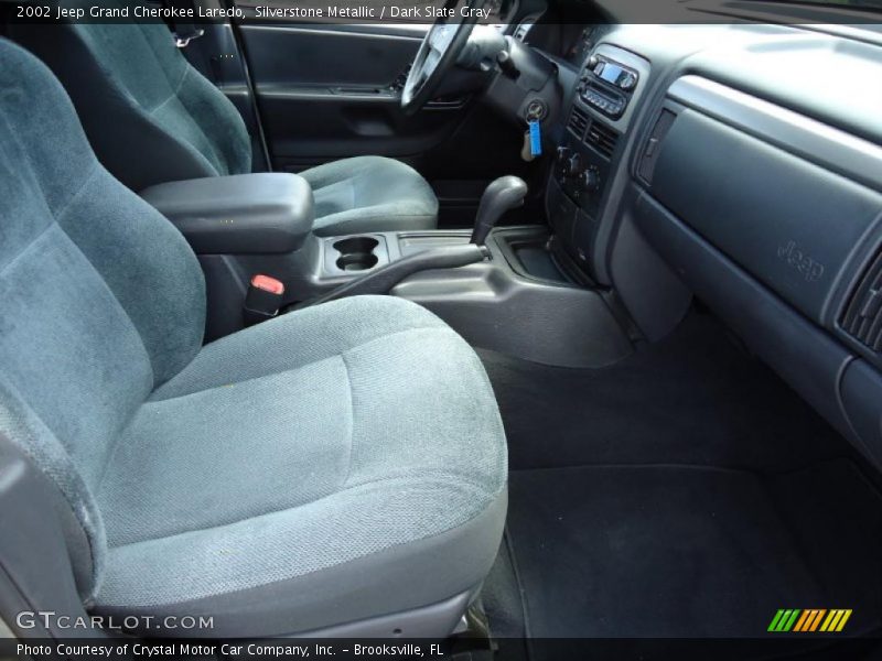 Silverstone Metallic / Dark Slate Gray 2002 Jeep Grand Cherokee Laredo