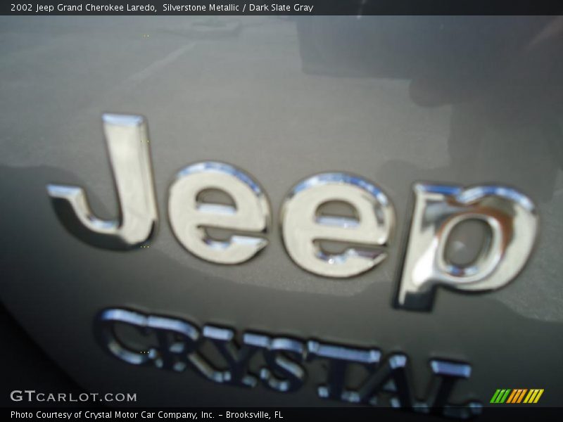 Silverstone Metallic / Dark Slate Gray 2002 Jeep Grand Cherokee Laredo
