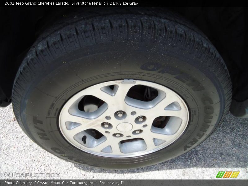 Silverstone Metallic / Dark Slate Gray 2002 Jeep Grand Cherokee Laredo