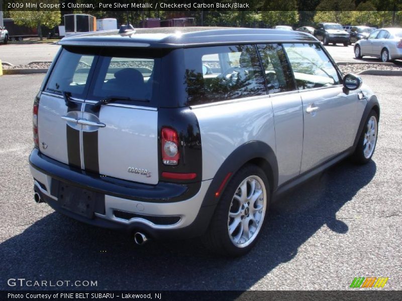 Pure Silver Metallic / Checkered Carbon Black/Black 2009 Mini Cooper S Clubman