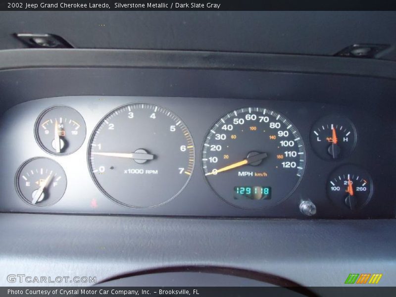 Silverstone Metallic / Dark Slate Gray 2002 Jeep Grand Cherokee Laredo