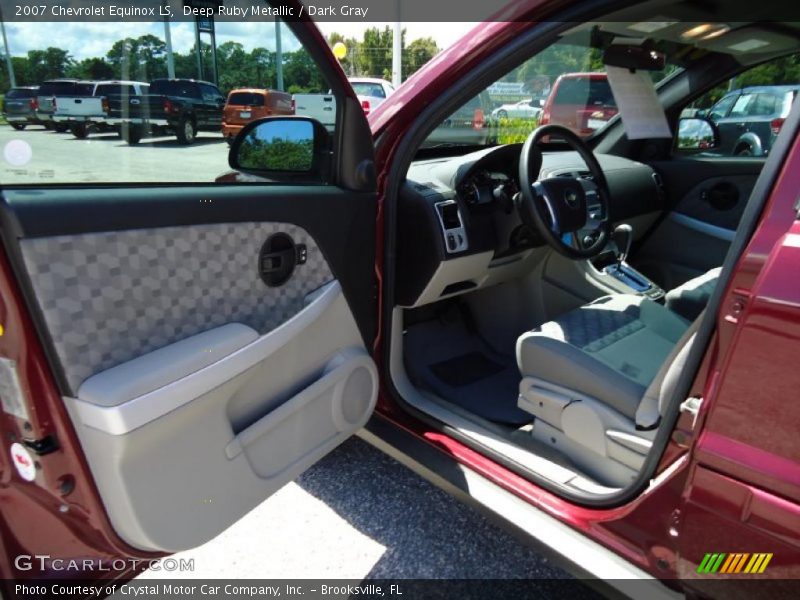 Deep Ruby Metallic / Dark Gray 2007 Chevrolet Equinox LS