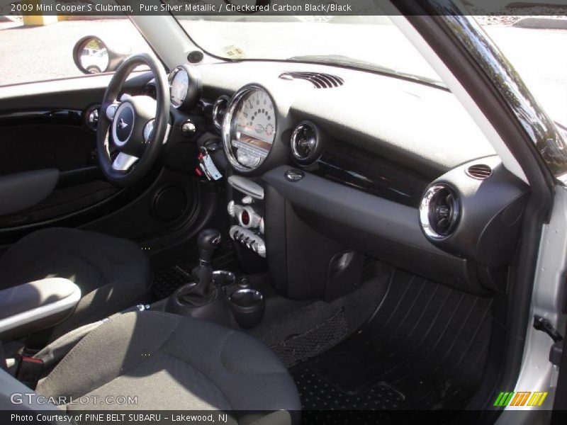Pure Silver Metallic / Checkered Carbon Black/Black 2009 Mini Cooper S Clubman