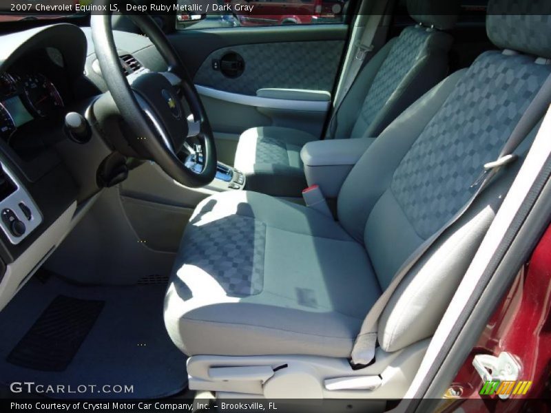 Deep Ruby Metallic / Dark Gray 2007 Chevrolet Equinox LS