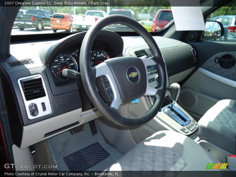 Deep Ruby Metallic / Dark Gray 2007 Chevrolet Equinox LS