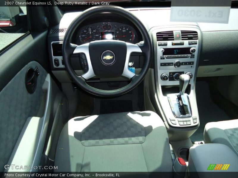 Deep Ruby Metallic / Dark Gray 2007 Chevrolet Equinox LS