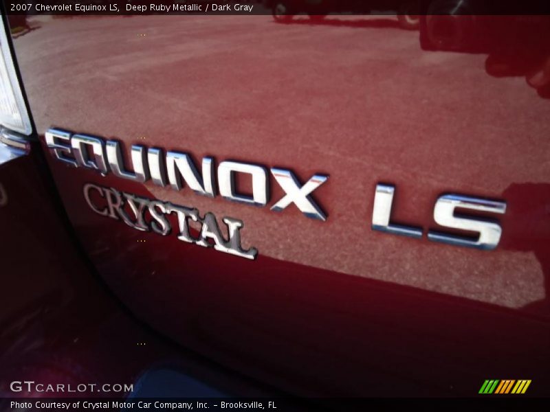 Deep Ruby Metallic / Dark Gray 2007 Chevrolet Equinox LS