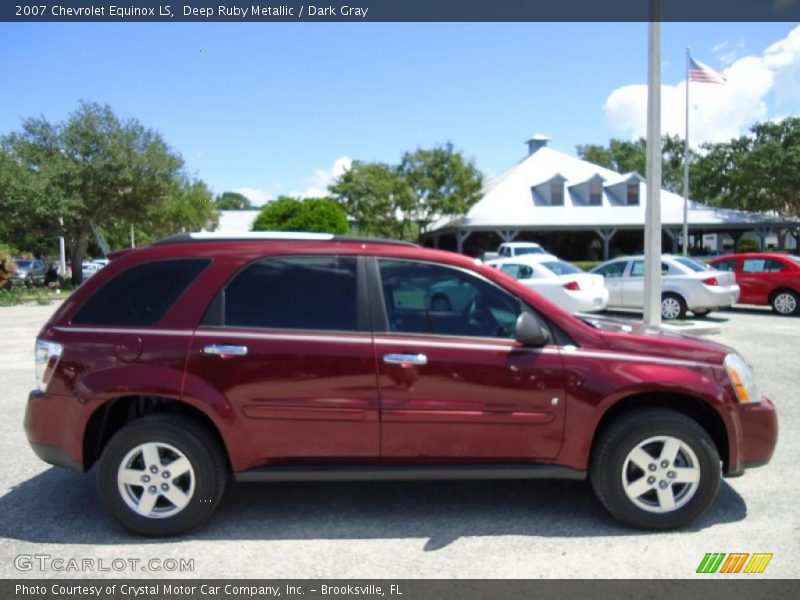 Deep Ruby Metallic / Dark Gray 2007 Chevrolet Equinox LS