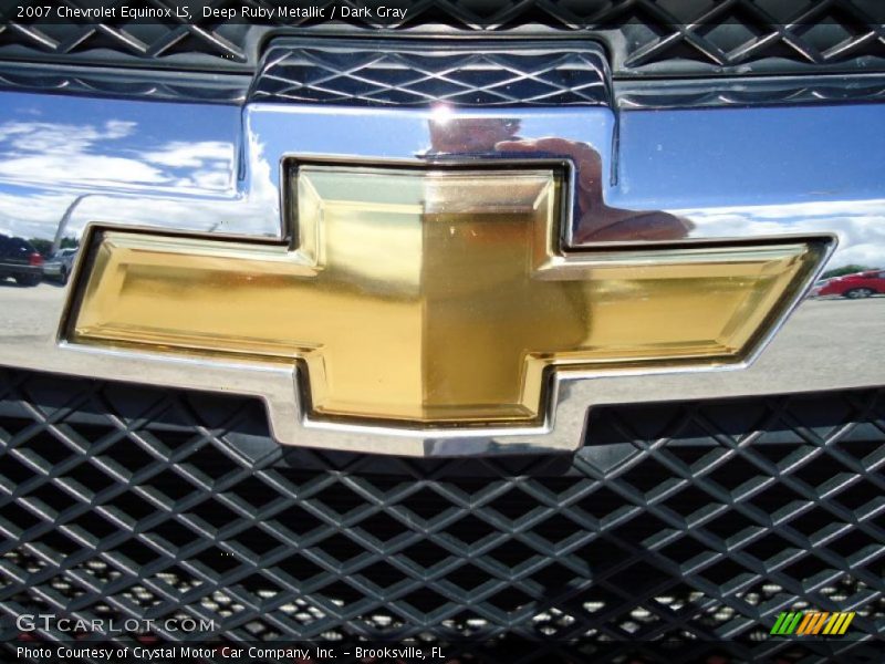 Deep Ruby Metallic / Dark Gray 2007 Chevrolet Equinox LS
