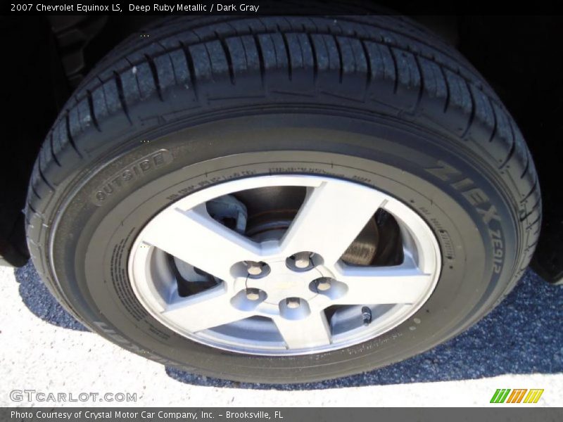Deep Ruby Metallic / Dark Gray 2007 Chevrolet Equinox LS
